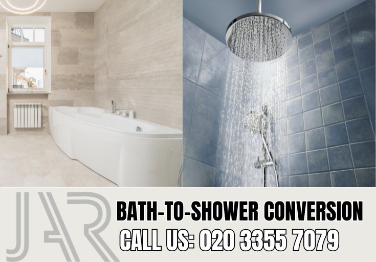 Bath to Shower Conversion by Holloway Bathroom Fitters